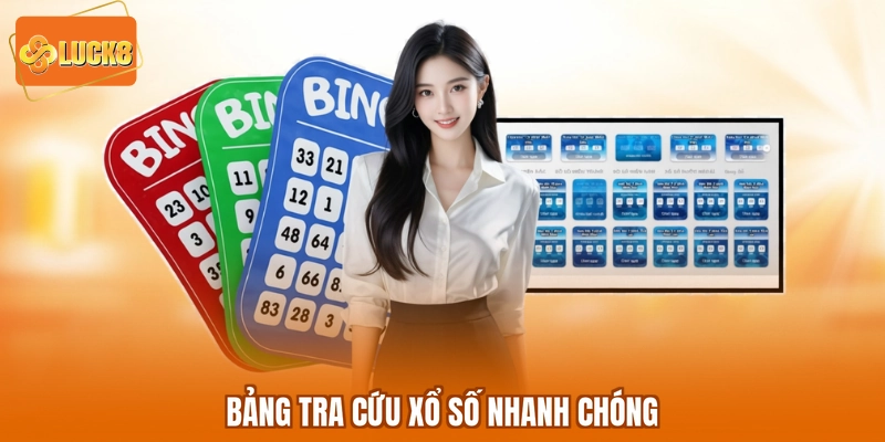 Bảng tra cứu xổ số nhanh chóng