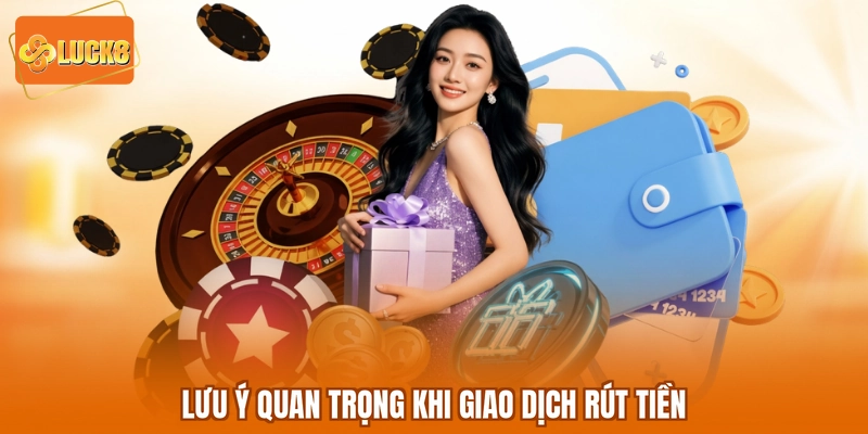 Lưu ý quan trọng khi giao dịch rút tiền